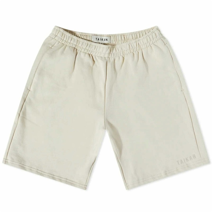 Photo: Taikan Men's Fleece Shorts in Cream