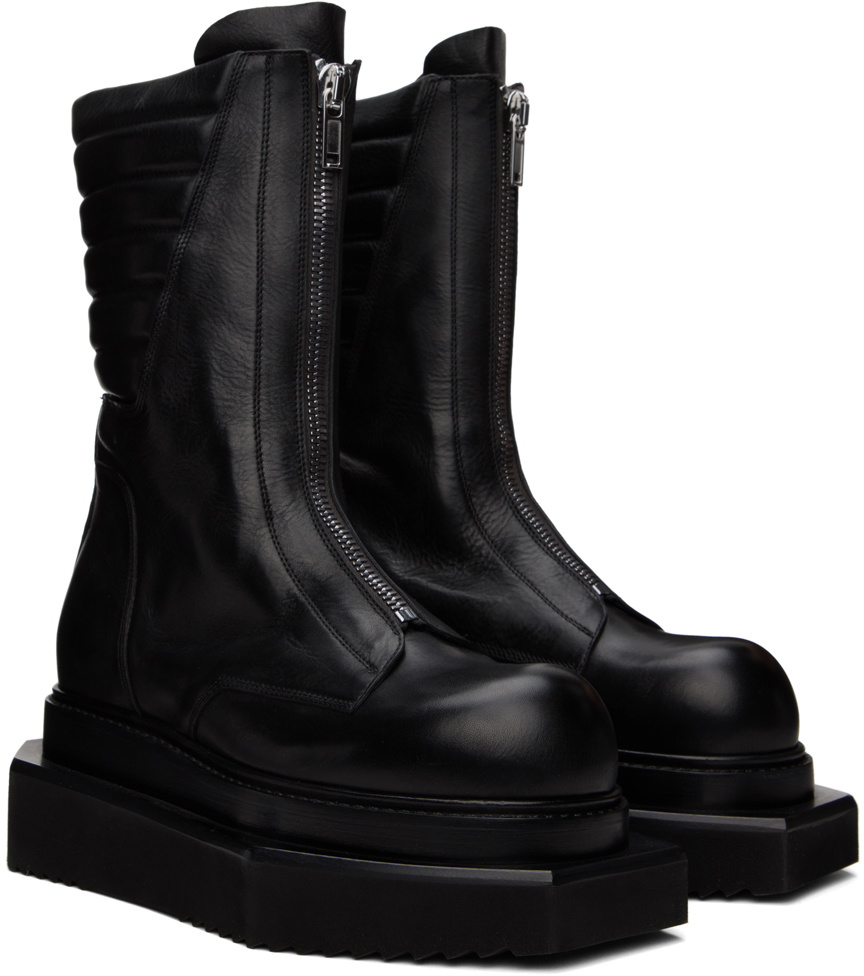 Rick Owens Black Moto Turbo Cyclops Boots Rick Owens Rick Owens Black Moto Turbo Cyclops Boots Rick Owens