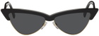 Valentino Garavani Black Cat-Eye Sunglasses