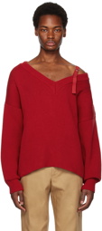 Jacquemus Red Le Chouchou 'La Maille Sargas' Sweater
