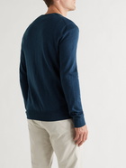 Polo Ralph Lauren - Logo-Embroidered Pima Cotton Sweater - Blue