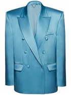 MAGDA BUTRYM - Silk Satin Oversized Blazer Jacket