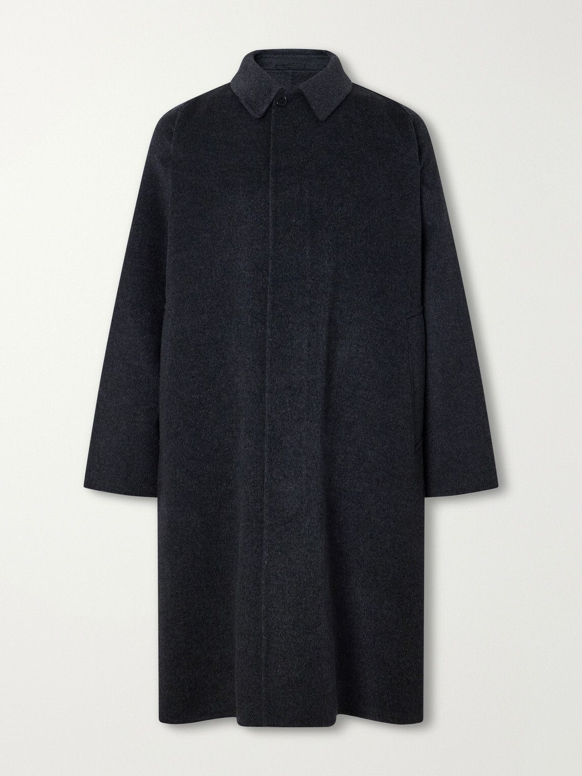 Kaptain Sunshine - Walker Brushed Cashmere Melton-Felt Coat - Gray