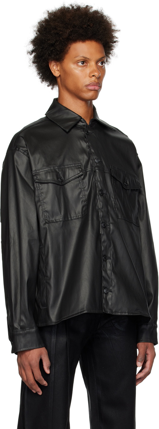 Ottolinger Black Oversized Denim Shirt