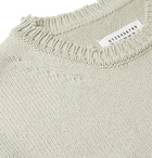 Maison Margiela - Distressed Cotton Sweater - Green