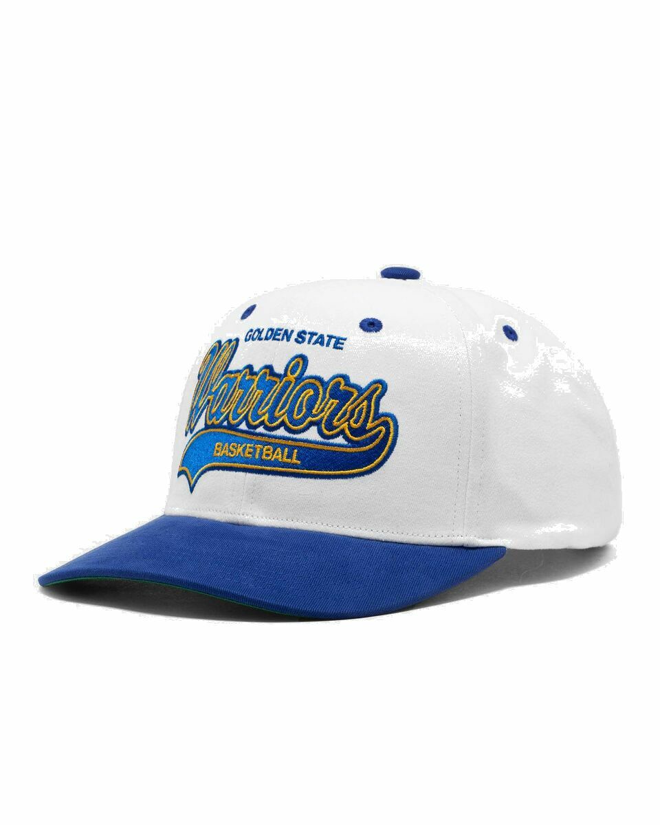Photo: Mitchell & Ness Nba Tail Sweep Pro Snapback Golden State Warriors Blue/White - Mens - Caps