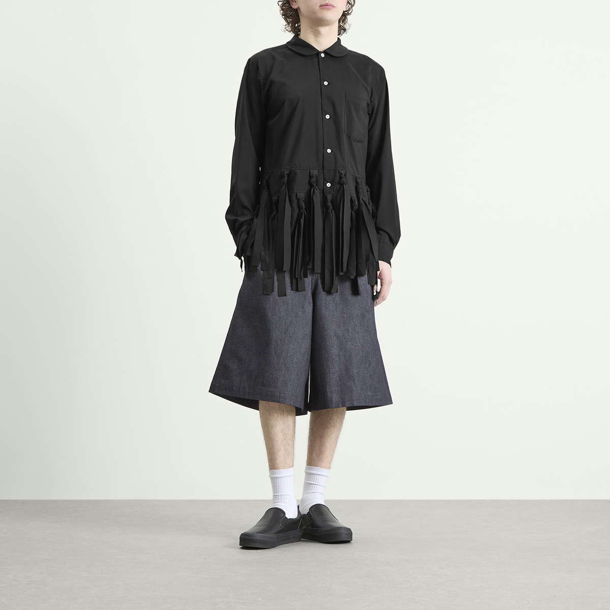 Comme des Garçons Men's Fringed Jacket in Black