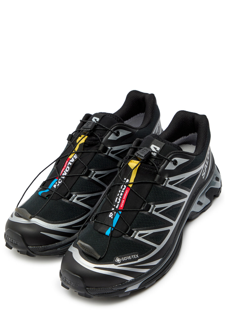 Salomon XT-6 Gtx Panelled Mesh Sneakers Black