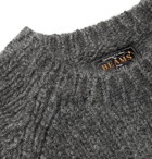 Beams Plus - Brushed Knitted Sweater - Gray