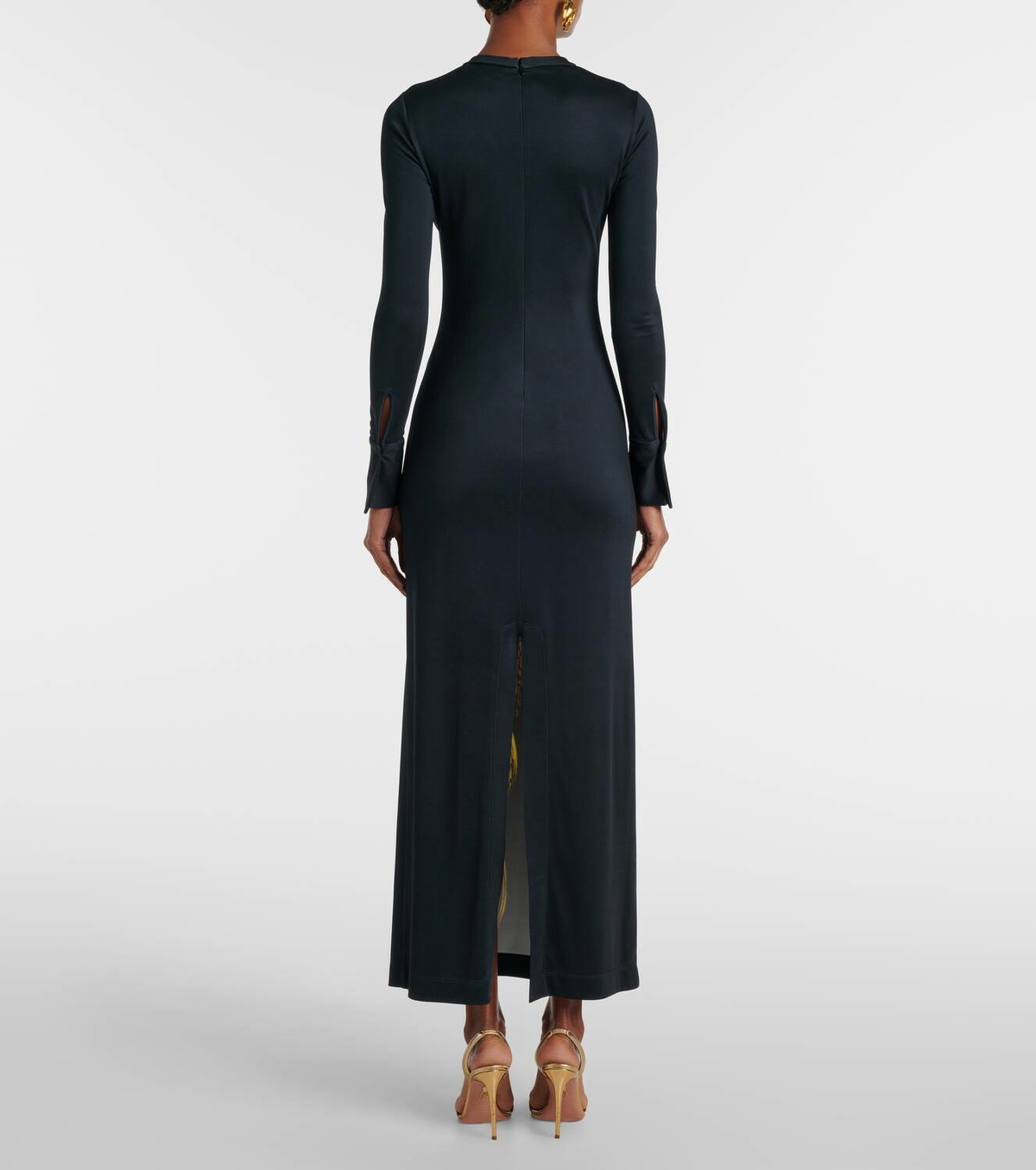 Oscar de la Renta Floral jersey maxi dress Oscar de la Renta
