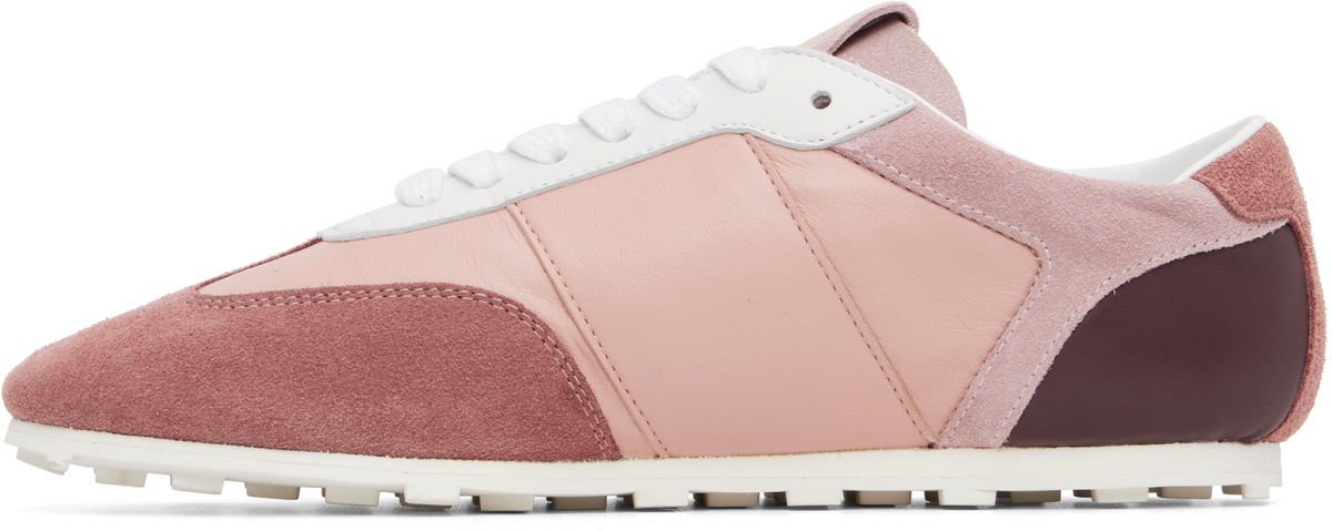 Marni Pink Leather & Suede Sneakers