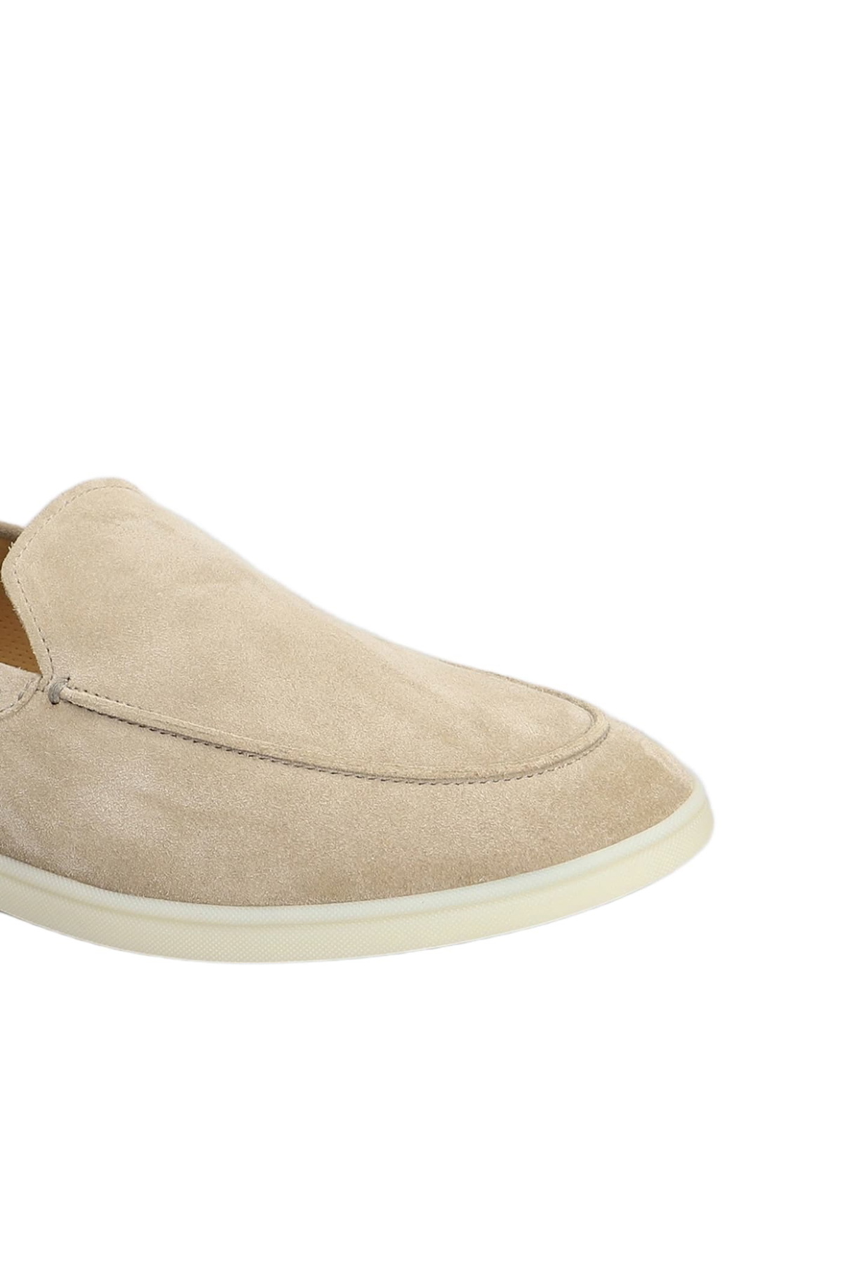 Henderson Baracco Loafers In Beige Suede