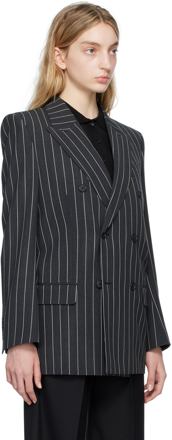 Filippa K Gray Pinstripe Blazer