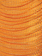 SELF-PORTRAIT - Orange Hotfix Mesh Midi Skirt