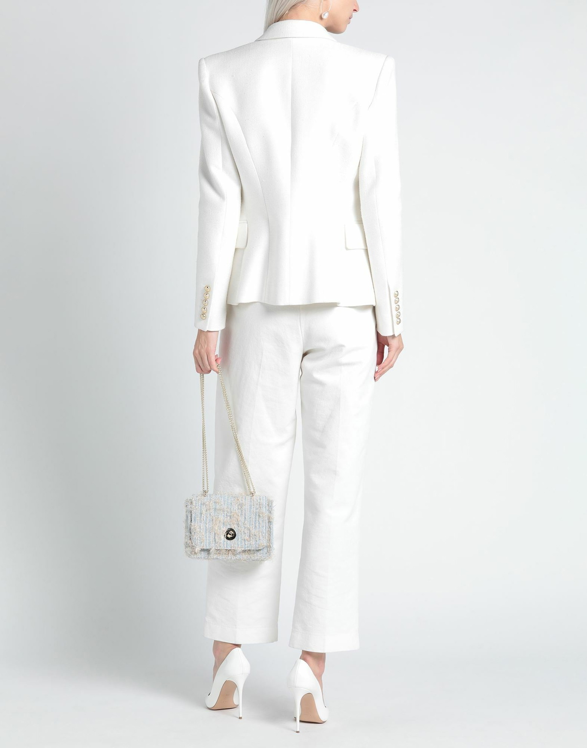 Balmain Womens Blazer in White