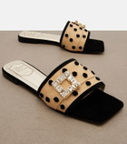 Roger Vivier Viv' By The Sea polka-dot canvas sandals