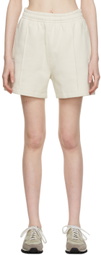 VAARA Off-White Fleece Lounge Shorts