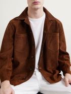 BODE - Suede Overshirt - Brown