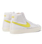 Nike - Blazer Mid '77 Vintage Suede-Trimmed Leather Sneakers - White