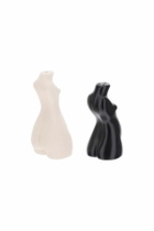 ANISSA KERMICHE body salt and pepper shakers White