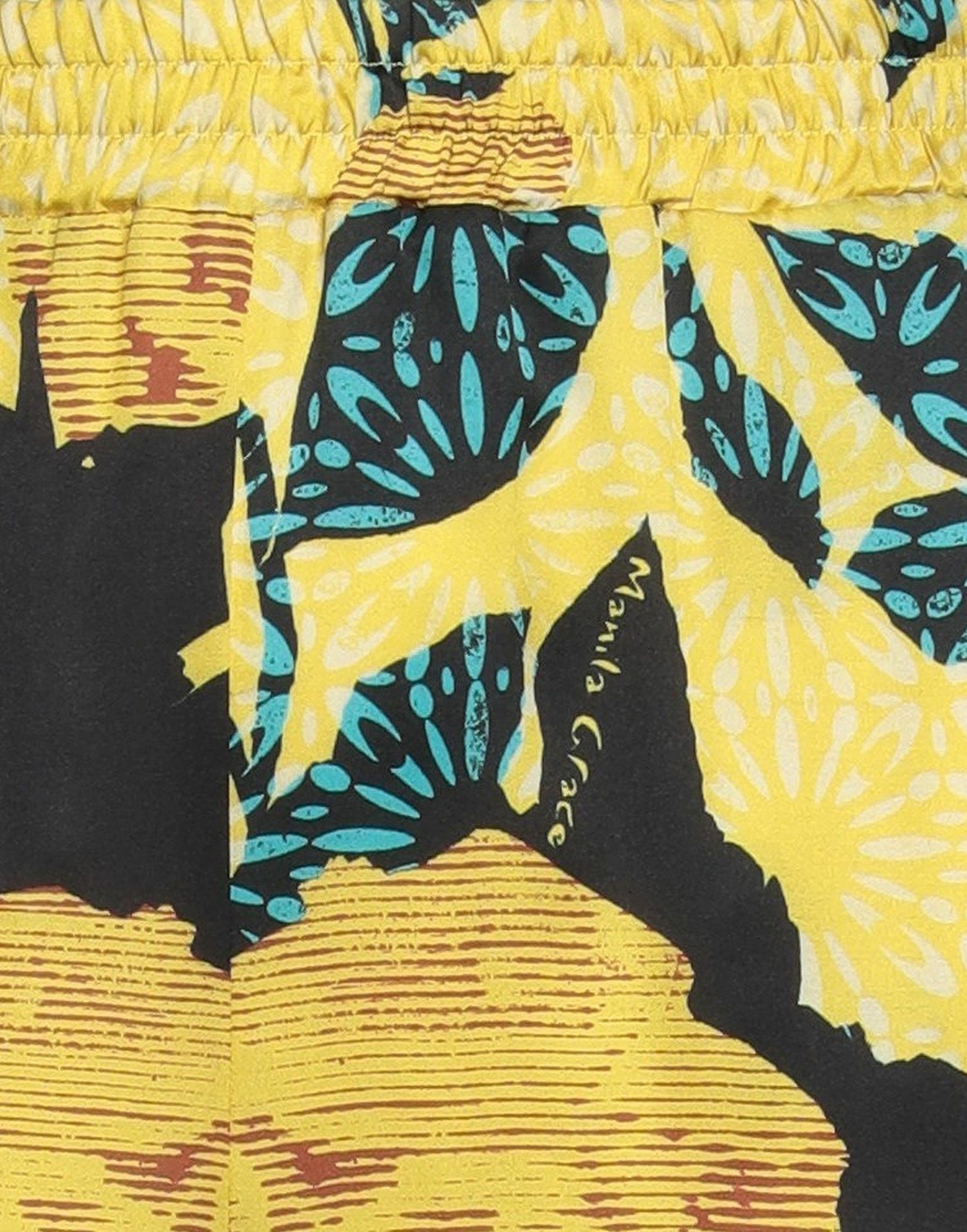 Manila Grace Womens Pants in Yellow