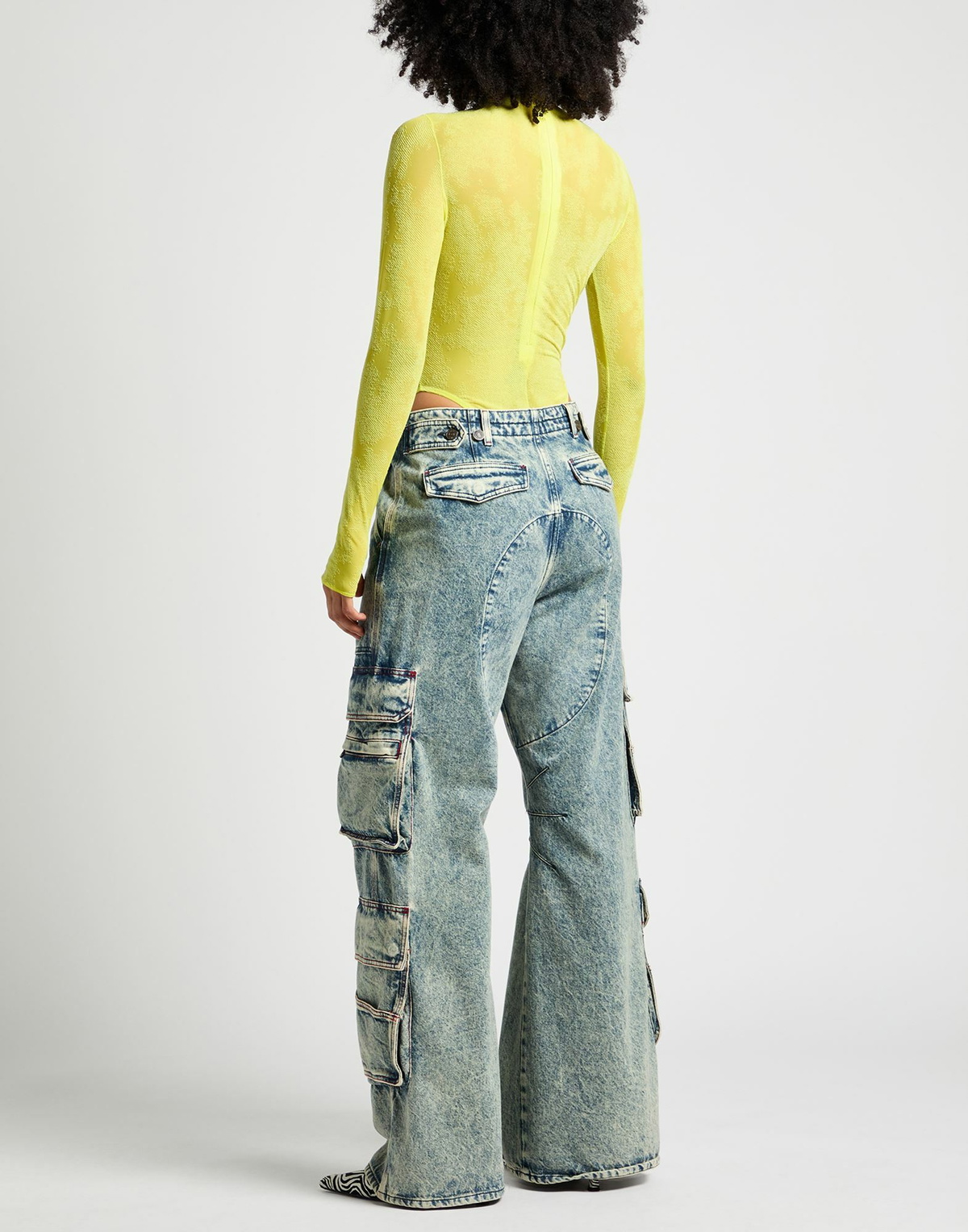 Diesel Womens Bodysuit in Lime green