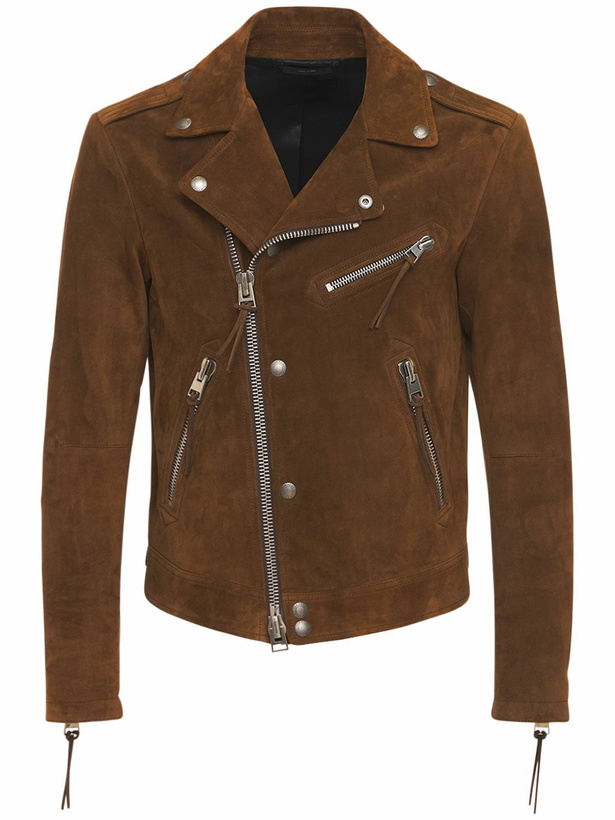 Photo: TOM FORD Buttery Suede Biker Jacket