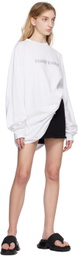 HALFBOY White Crystal-Cut Long Sleeve T-Shirt