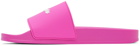 Palm Angels Pink New Logo Pool Slides