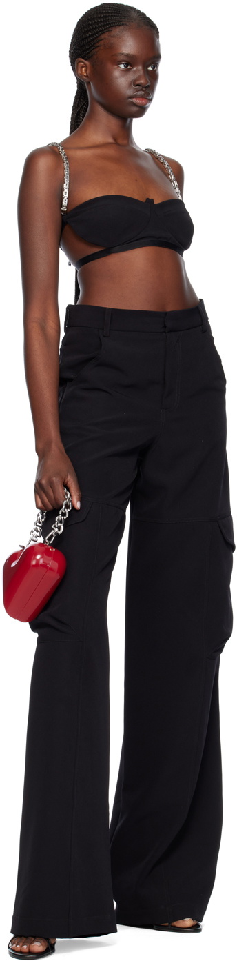 GCDS Black Ultracargo Trousers