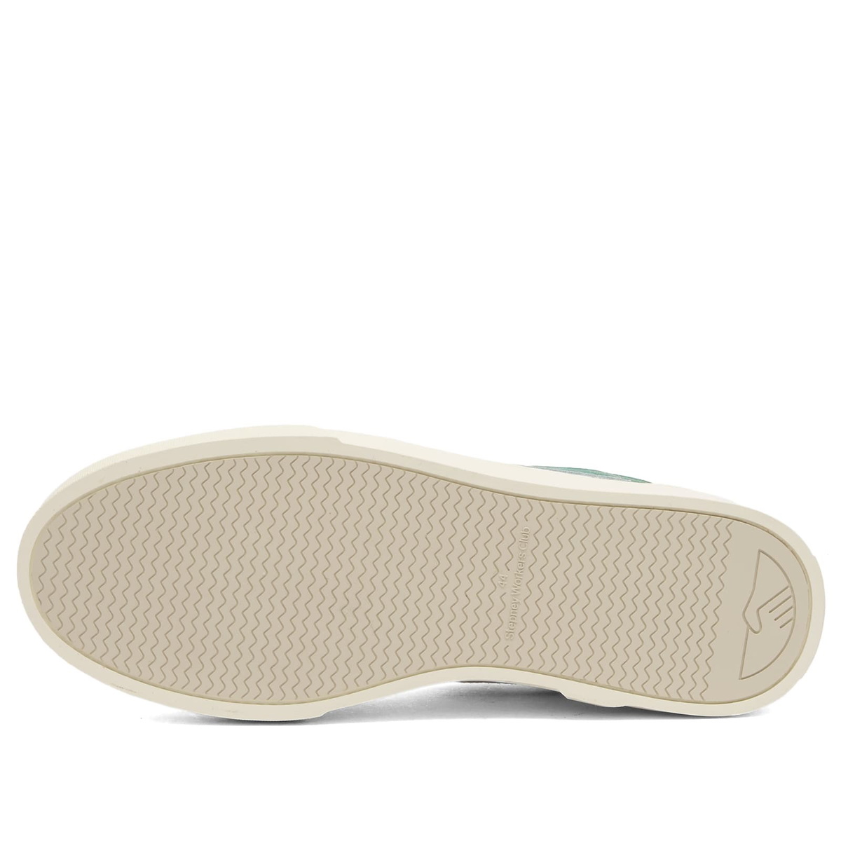Stepney Workers Club Men's Pearl S-Strike Leather Sneaker in White/Spring Green