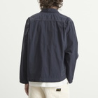 Universal Works Men's Seo Nylon Zip Too Shirt Jacket in Navy