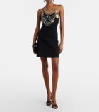 Oscar de la Renta Embellished minidress