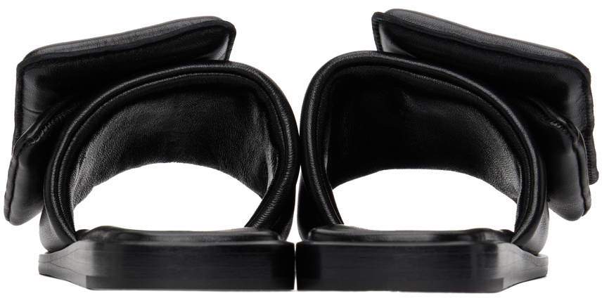 BOYY Black Puffy Flat Sandals
