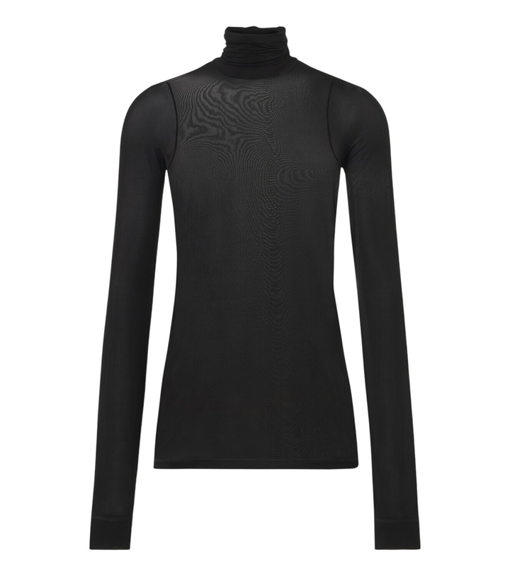 Photo: Saint Laurent Jersey turtleneck top