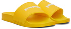 Palm Angels Yellow Logo Pool Slides