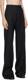MARIE ADAM-LEENAERDT Black Classic Wool Trousers