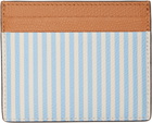 Valentino Garavani Blue & Off-White VLogo 'Le Chat De La Maison' Card Holder