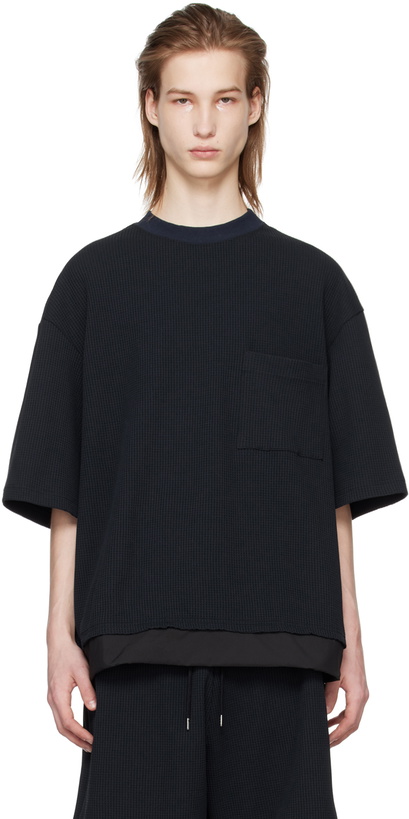 Photo: meanswhile Navy Water-Repellent T-Shirt