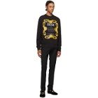 Versace Jeans Couture Black Etichetta Crewneck Sweatshirt