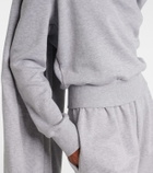 Magda Butrym Scarf-detail cotton-blend sweatshirt
