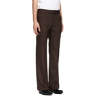 Ernest W. Baker Brown Cuffed 70's Trousers