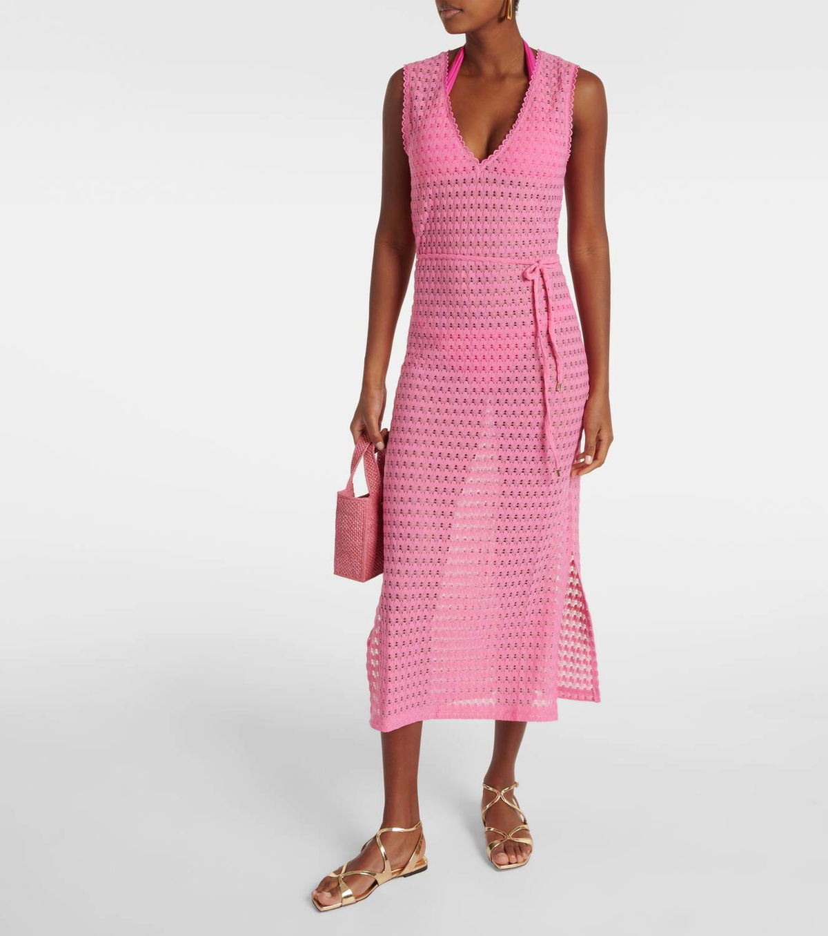 mayoral knit dress Mayoral Rose Pleated Knit Dress 4920 – Sara's Children's Boutique main image 1