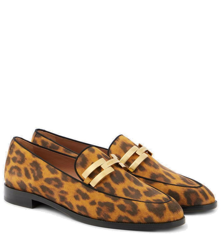 Photo: Aquazzura Brandi leopard-print leather loafers
