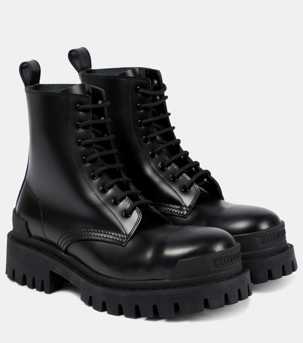 Balenciaga - Strike leather ankle boots