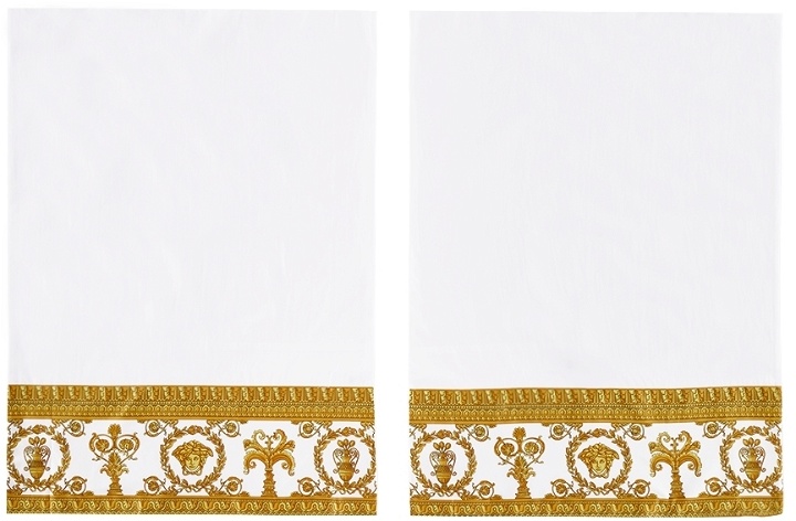 Photo: Versace White 'I Love Baroque' Pillow Case Set