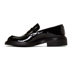 Prada Black Patent Penny Loafers