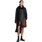 Dries Van Noten Black Wool Oversized Tibet Scarf