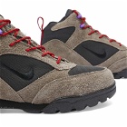 Nike Men's ACG TORRE MID WP Sneakers in Olive Grey/Varsity Red/Psychic Purple
