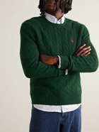 Polo Ralph Lauren - Cable-Knit Wool and Cashmere-Blend Sweater - Green